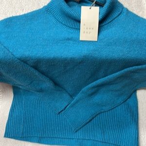 NWT Womens Extra Small Turquoise A new Day Turtle Neck Sweater